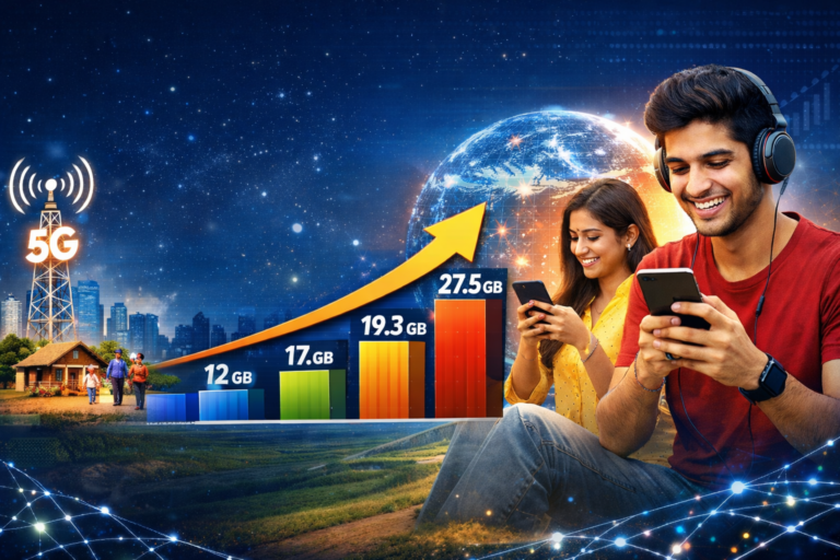 डिजिटल-इंडिया-की-रफ्तार-तेज-2025-में-प्रति-व्यक्ति-मासिक-डेटा-खर्च-27.5-जीबी