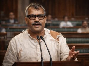 फटे कुर्ते में जननायक कर्पूरी ठाकुर, बिहार के पूर्व मुख्यमंत्री