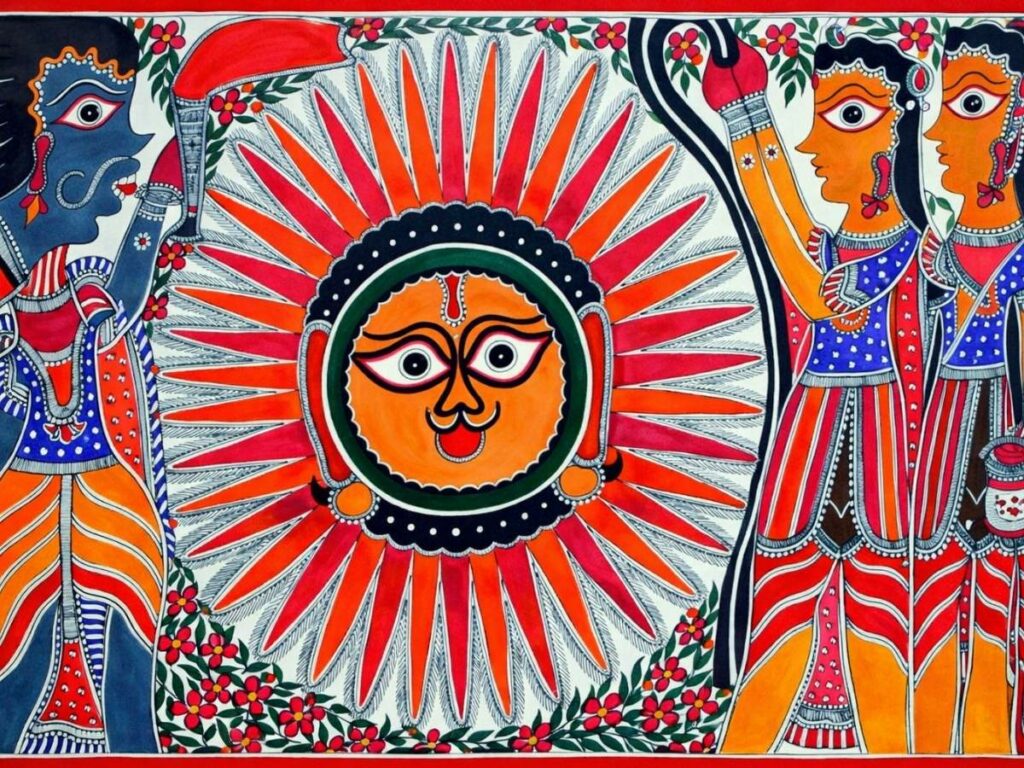 मधुबनी पेंटिंग बनाती बौआ दाई, मिथिला की लोक कलाकार